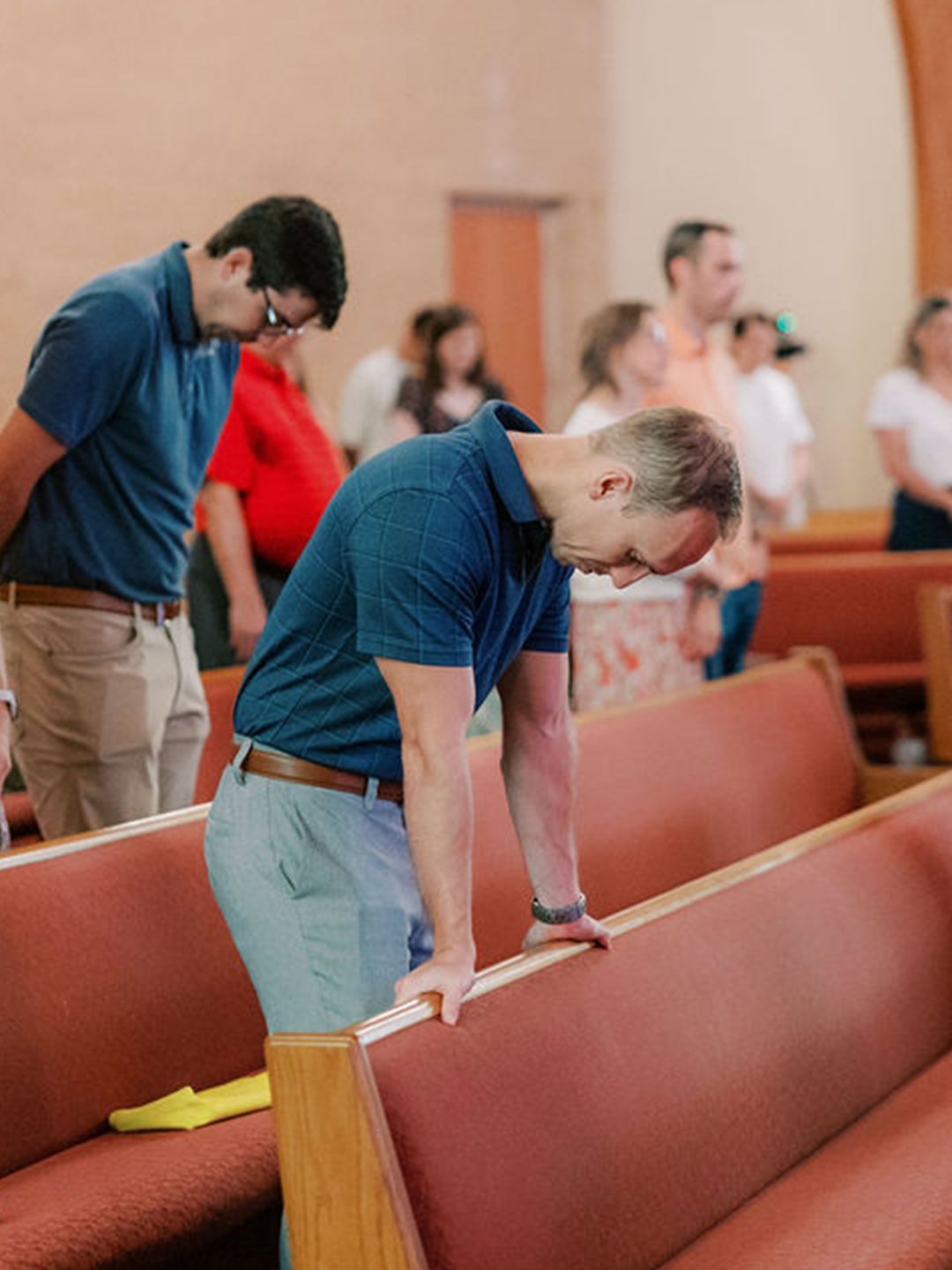 man praying