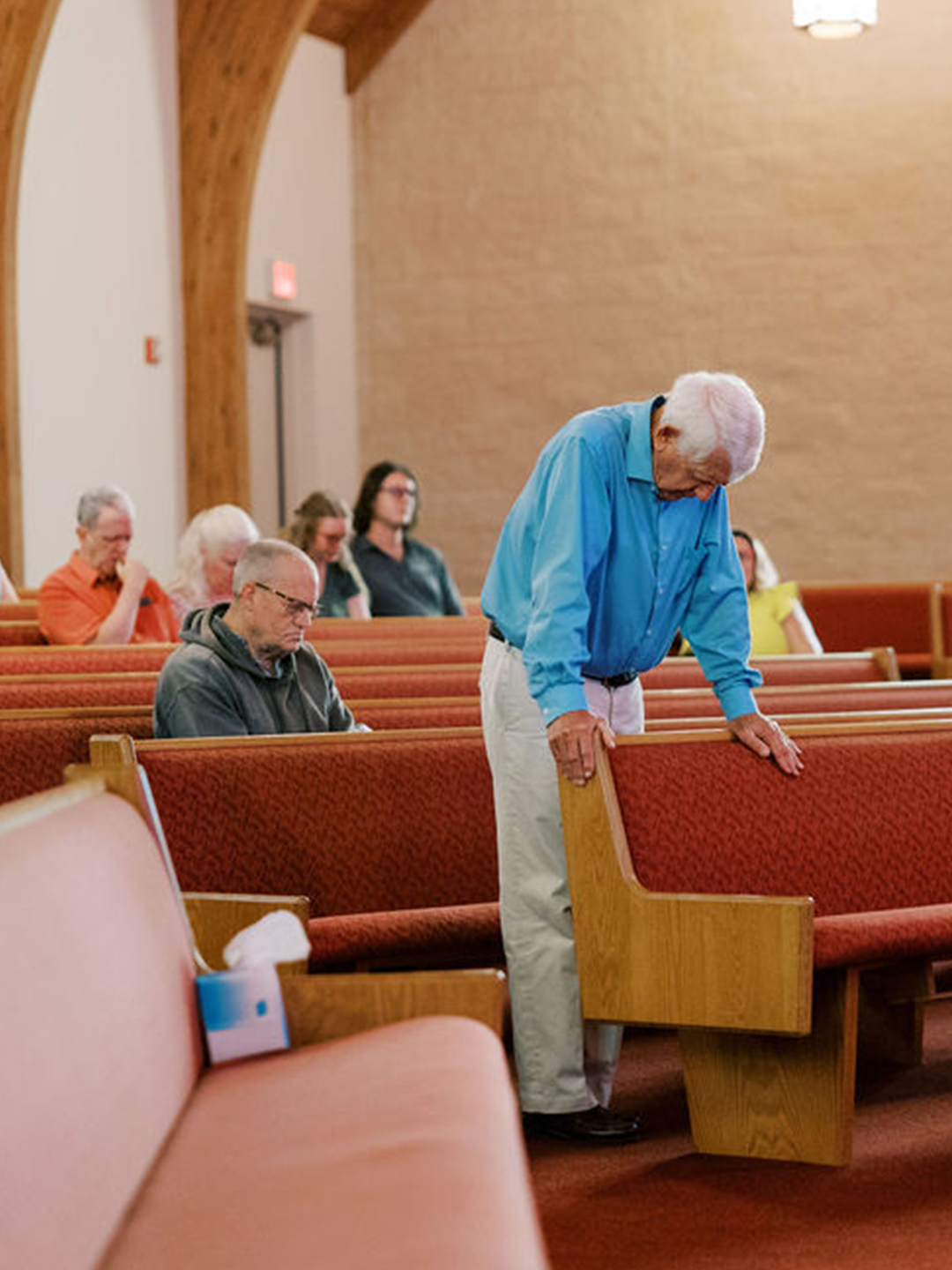 old man praying